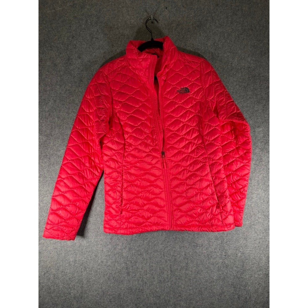 The North Face Thermoball Womens Medium Pink Puffer Jacket Coat Outdoor